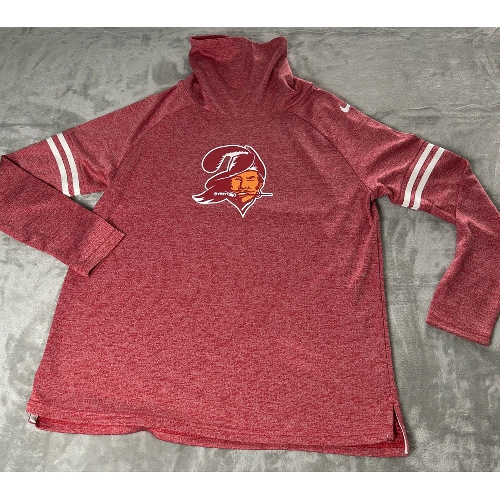 Tampa Bay Buccaneers Shirt Mens L Nike Dri Fit Turtle Roll Neck Training Run